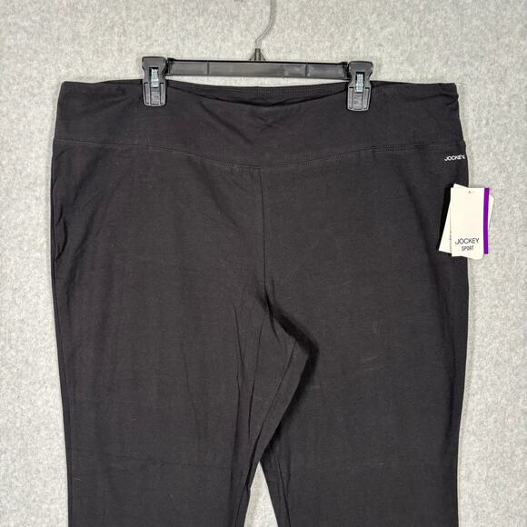 Jocket Pants Womens 2X‎ Black Bootcut Yoga Sweat Legging Stretch Active Lounge - Picture 2 of 12